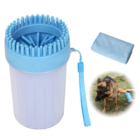Dog Paw Cleaner Dog Brush Dog Grooming Portable Dog Paw Foot Washing Cup for Cats and Dogs